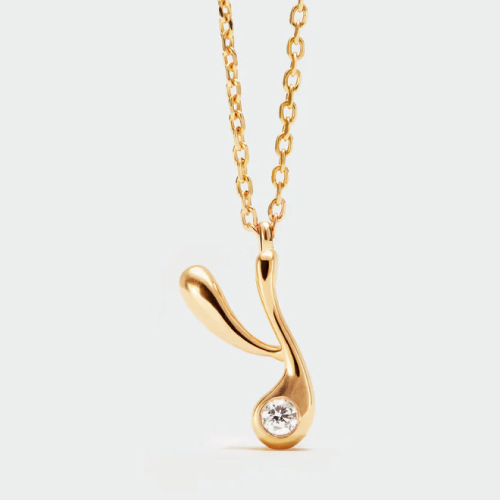 Y initial pendant necklace
