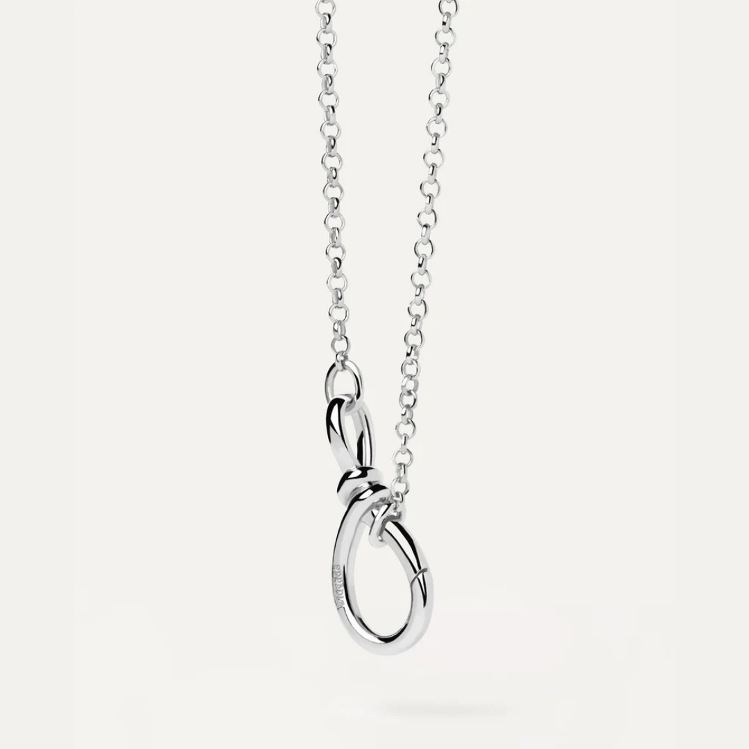 CO Stacker Clasp Silver Chain Necklace U