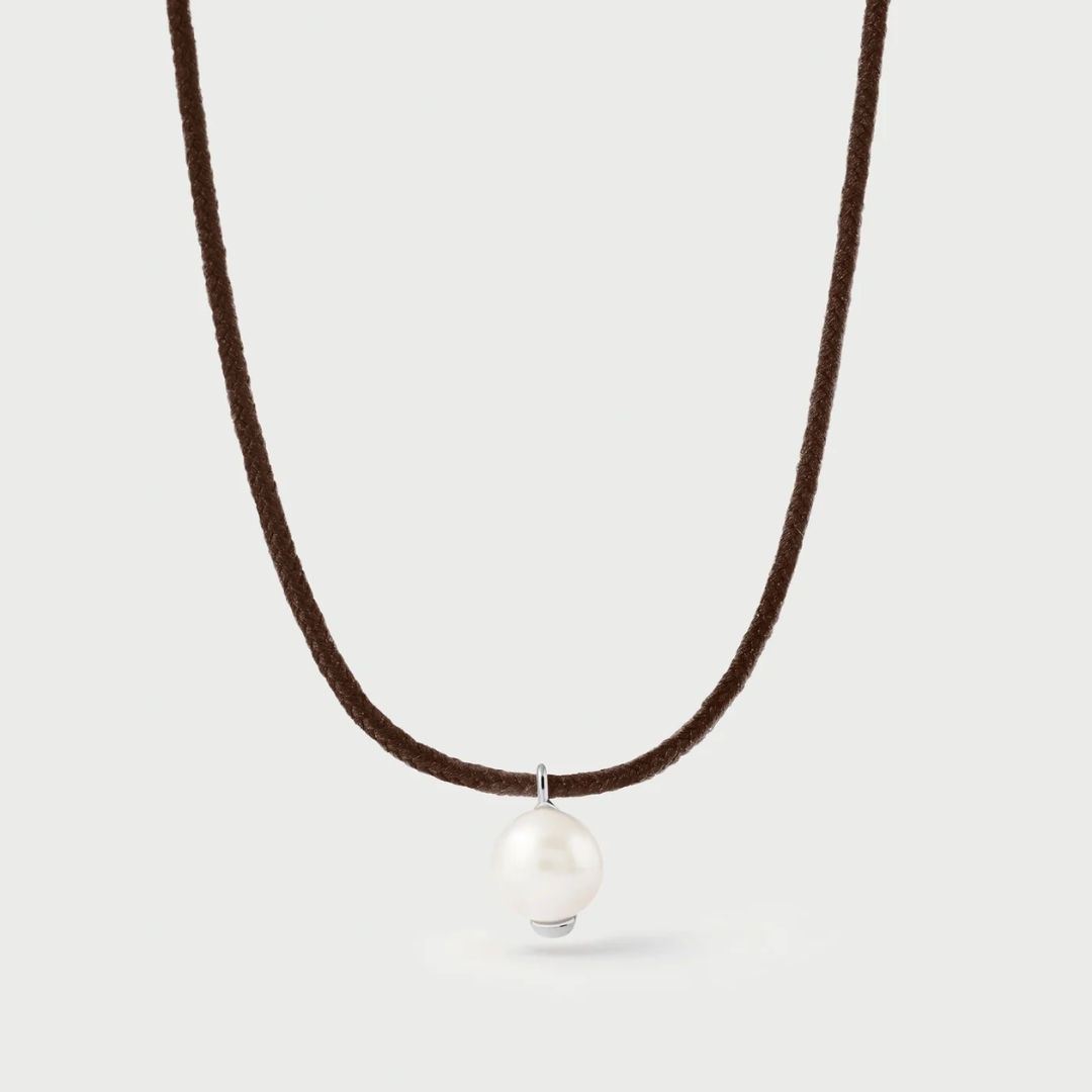 La Perla Orion cord silver necklace
