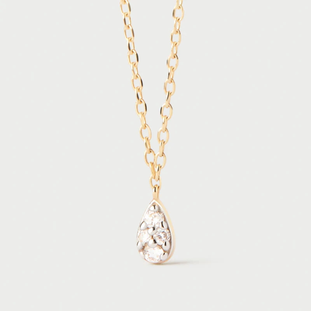 CO Diamonds and gold Rio solitary necklace U