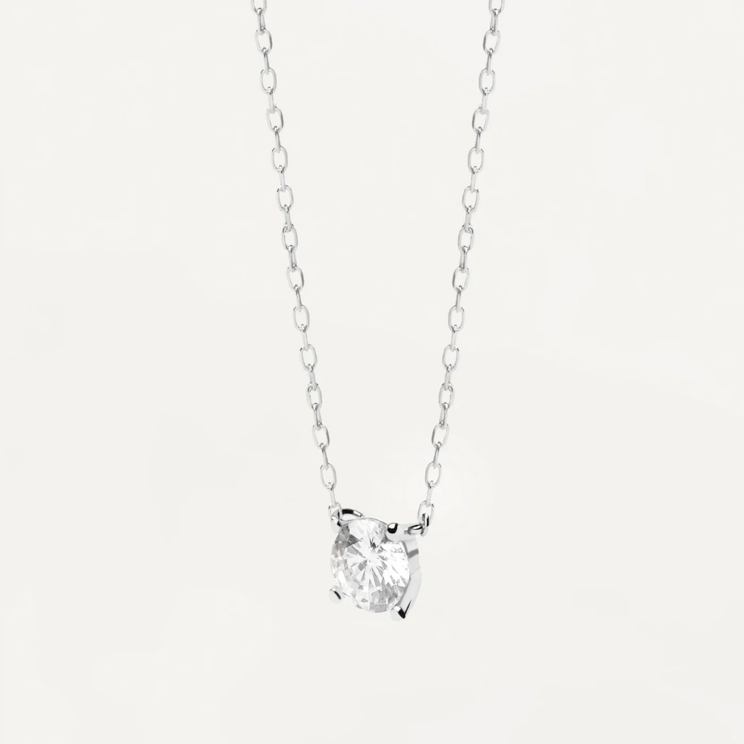 CO Diamonds and White Gold Solitaire Supreme Necklace U