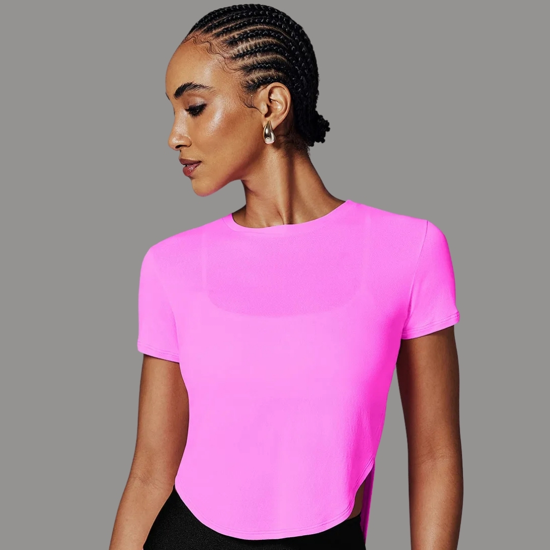 T-SHIRT CROPPED BÁSICA