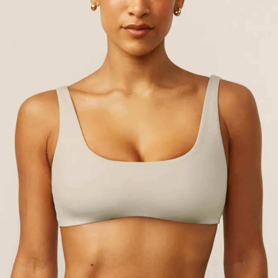 TOP DECOTE RETO COM BUSTO ANATÔMICO