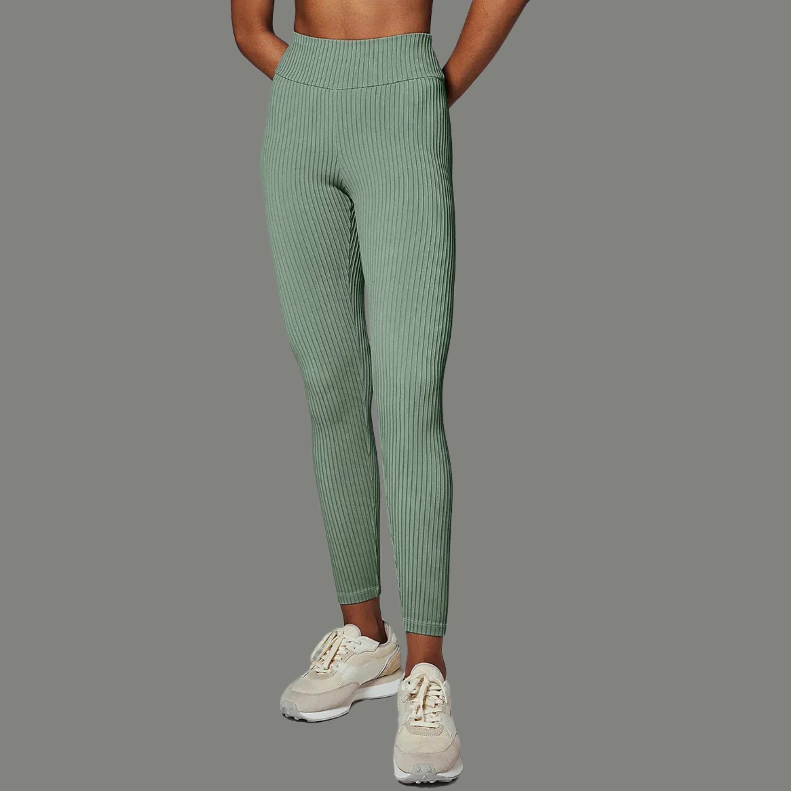 CALÇA LEGGING CÓS ALTO TEXTURIZADA