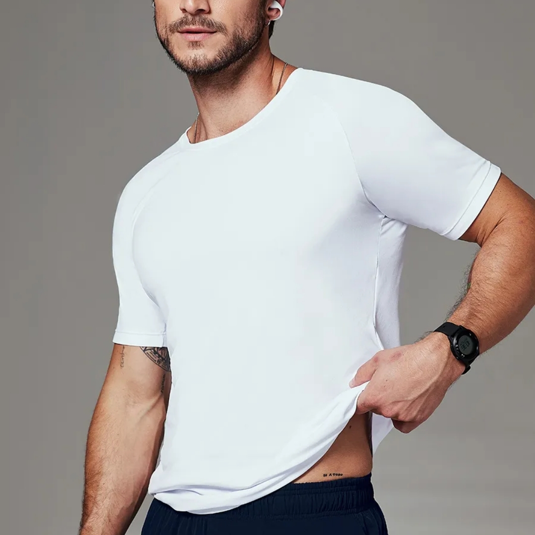 CAMISETA FITNESS MASCULINA RAGLAN MANGA CURTA TRAINING