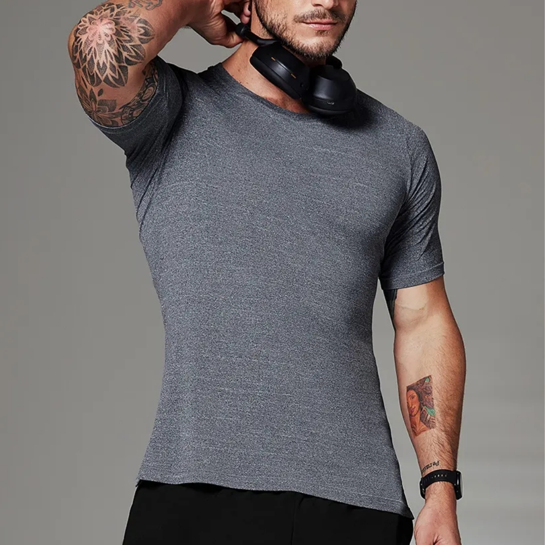 CAMISETA FITNESS MASCULINA RAGLAN MANGA CURTA