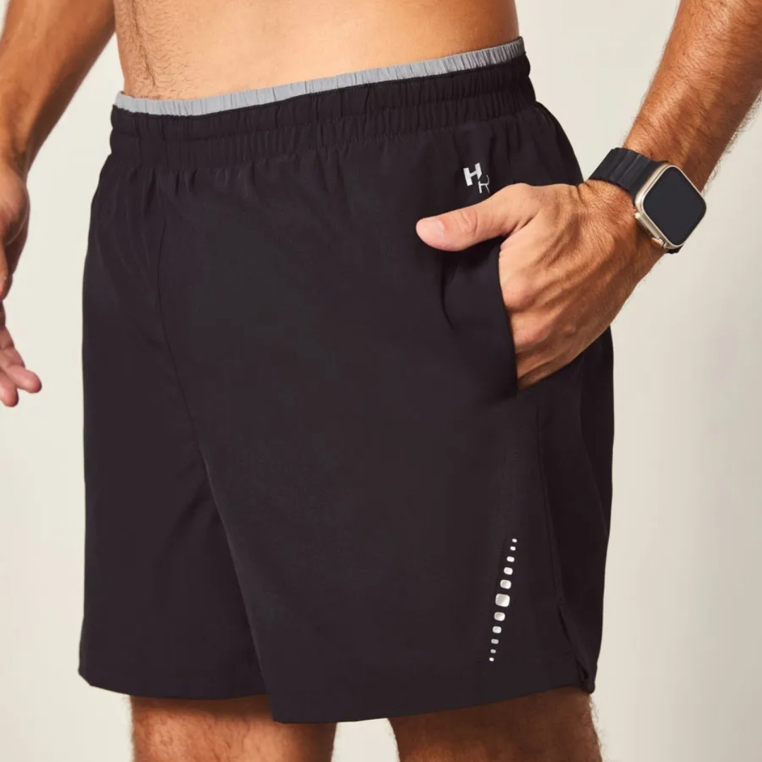 SHORTS RUNNER MASCULINO MÉDIO COM VIÉS REFLETIVO