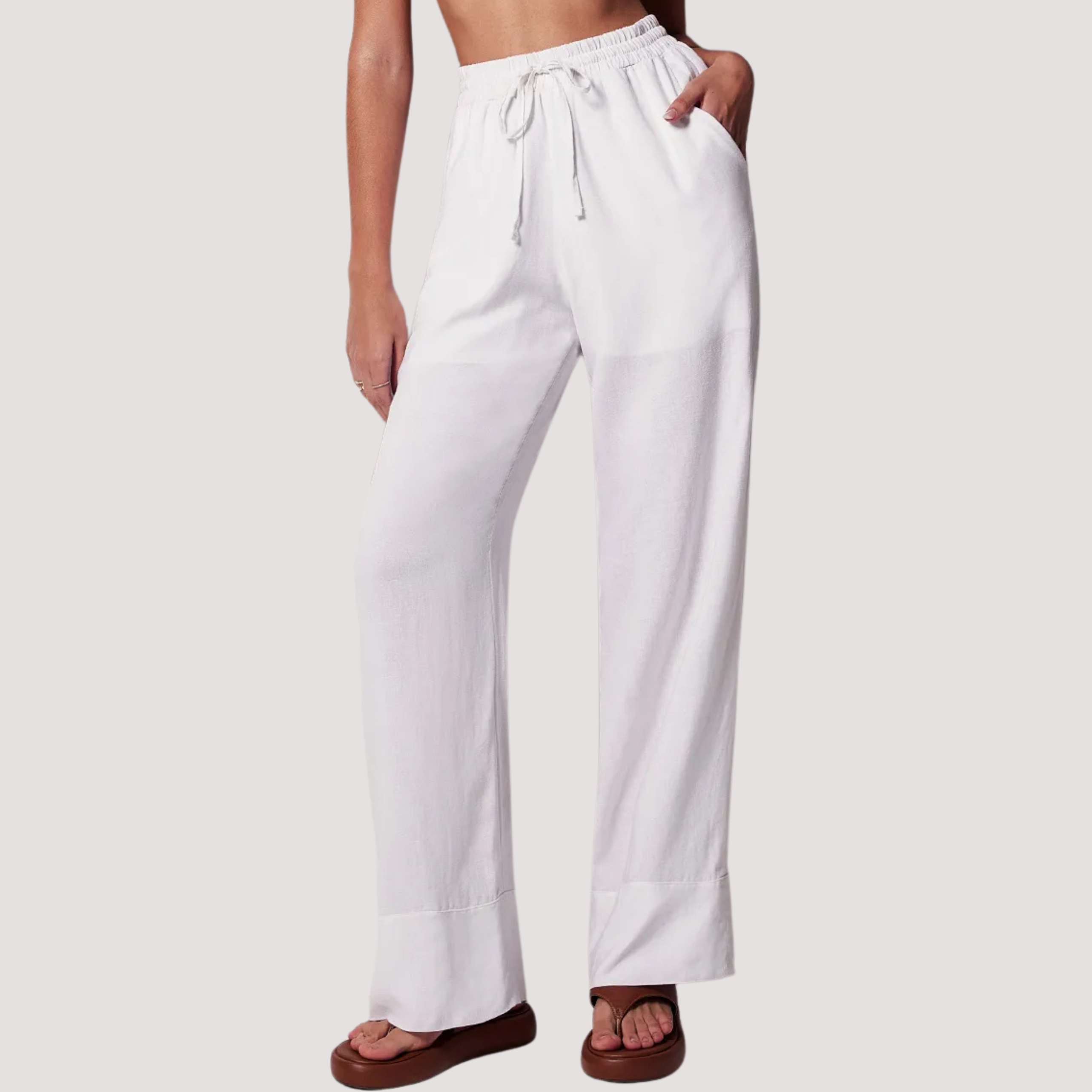 CALÇA AMPLA CÓS ELÁSTICO