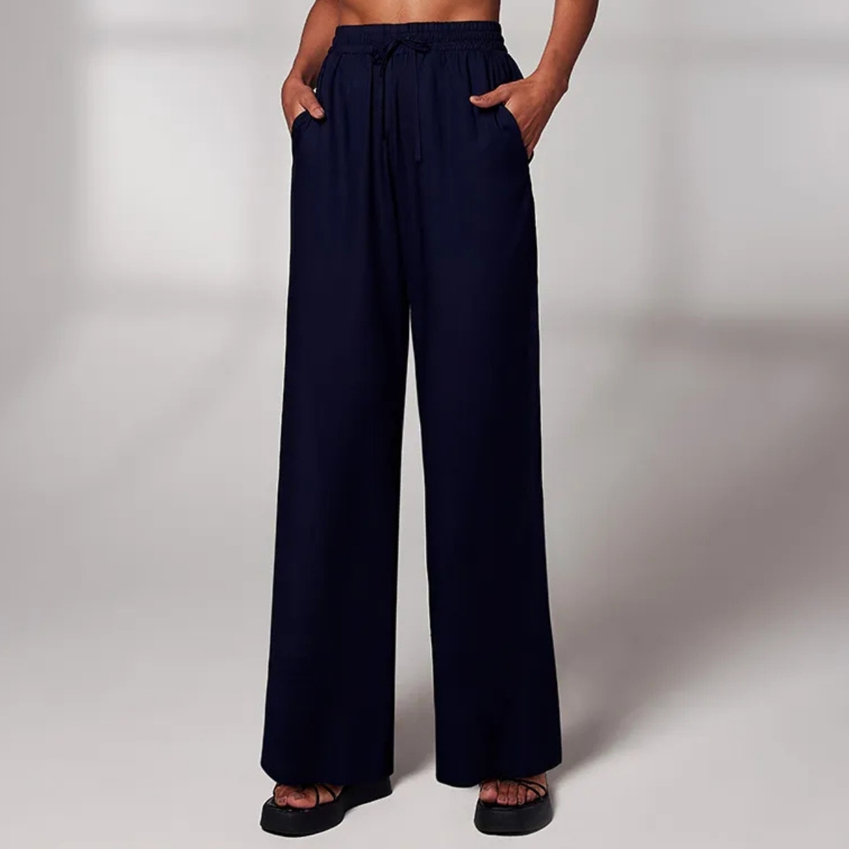 CALÇA AMPLA CÓS ELÁSTICO