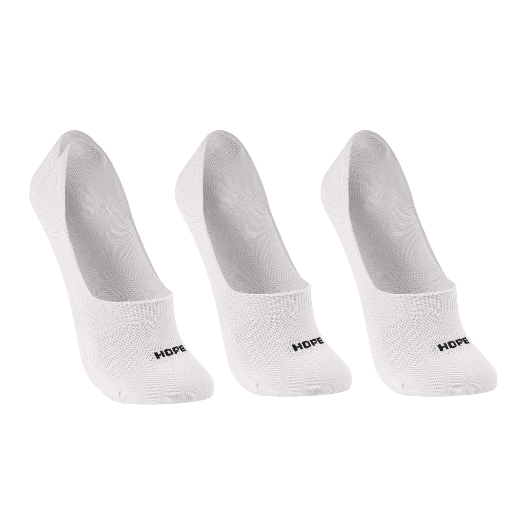 KIT COM 3 PARES DE MEIA INVISÍVEL EM ALGODÃO