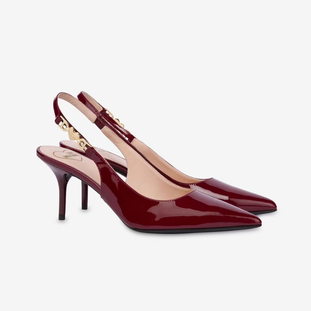 Scarpad.Spillo70 Vernice Burgundy