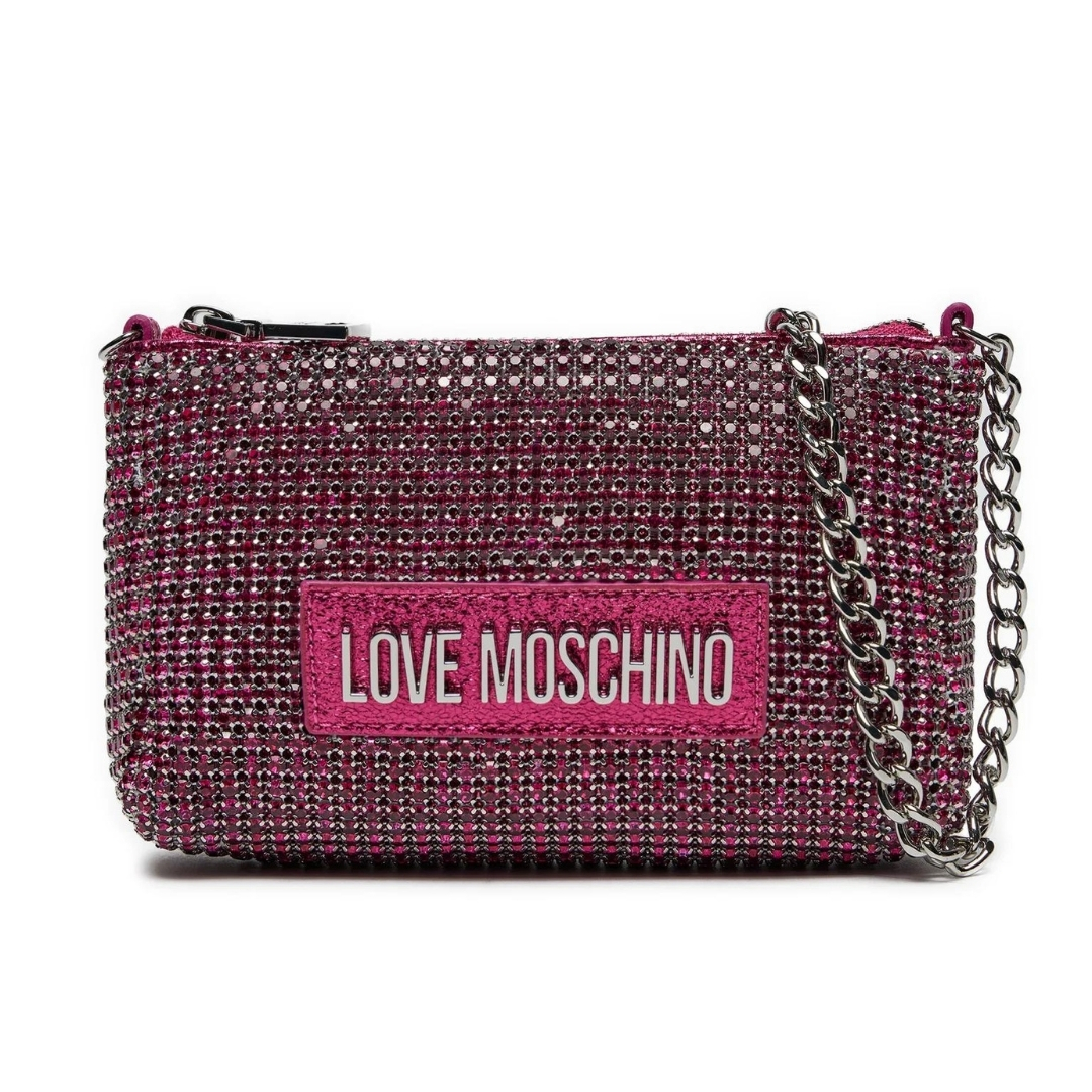Borsa Stone Strass+Pu Lam.Magenta