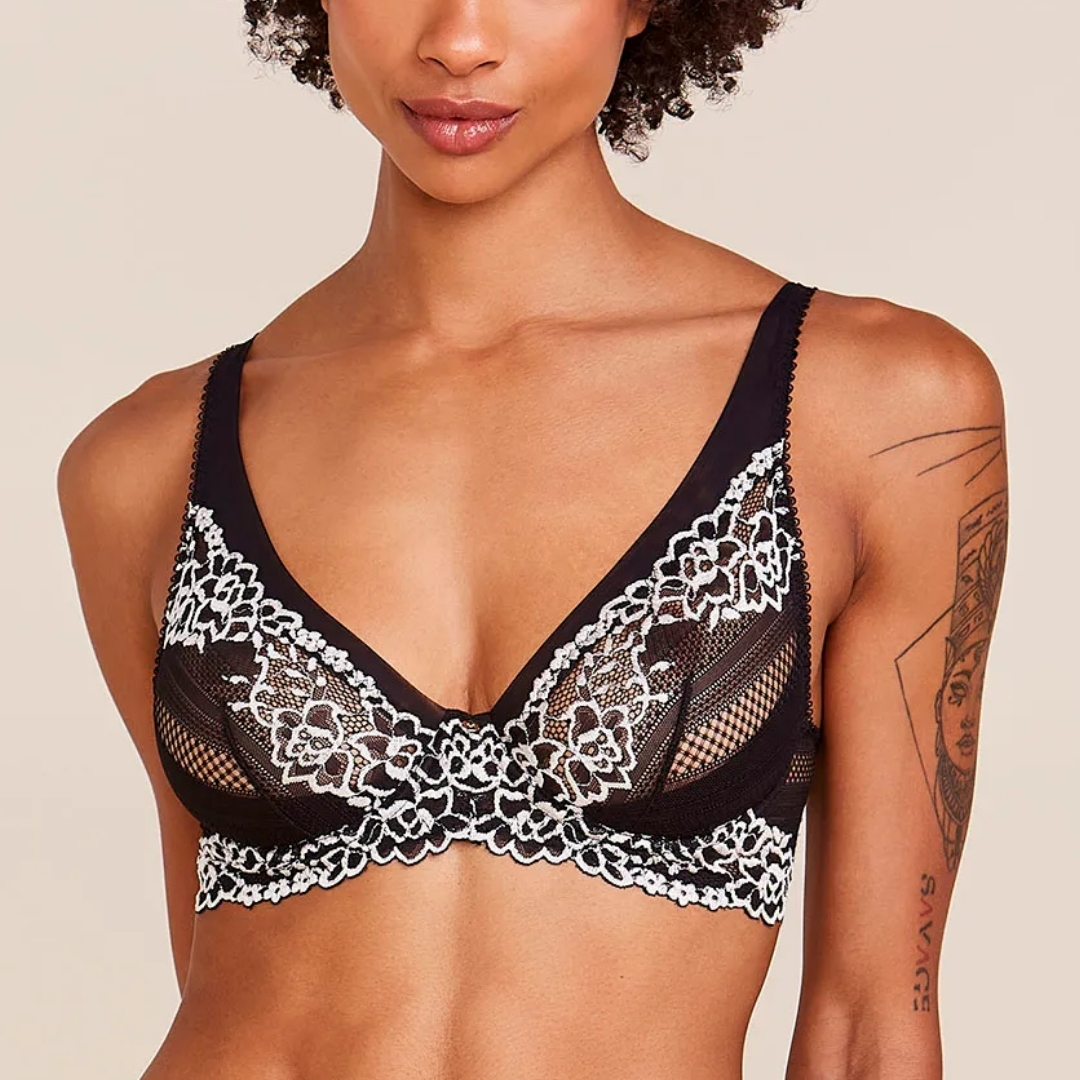 SUTIÃ TRIÂNGULO COM ARO EM RENDA