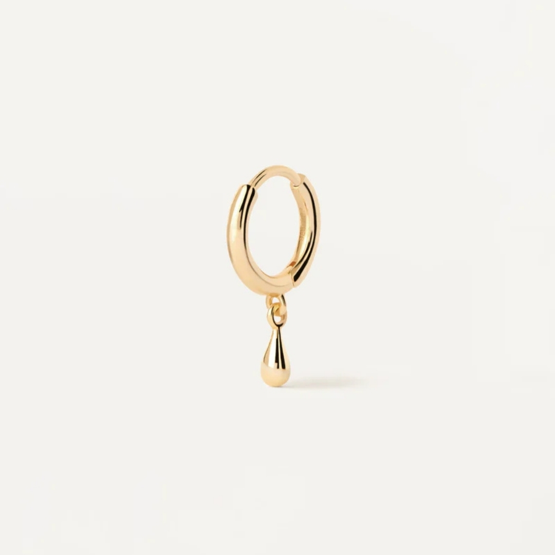 PG Teardrop Single Hoop Earring U