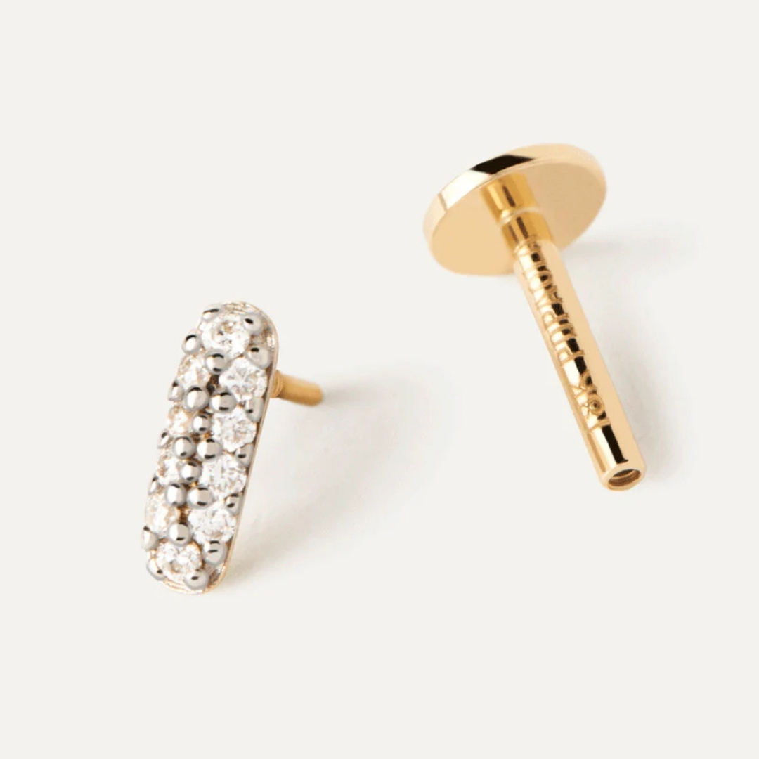PG Diamonds and gold Pop single earring U