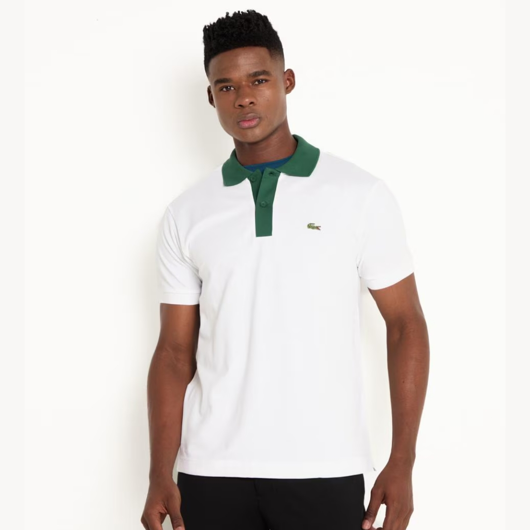 POLO PETIT PIQUE C/CUELLO Y CARTERA DE DIFERENTE COLOR