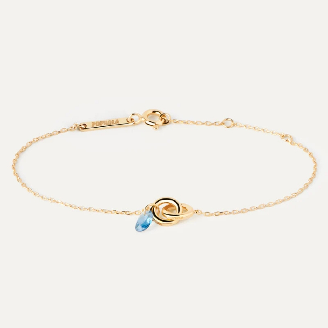 PU Blue Lily Bracelet U