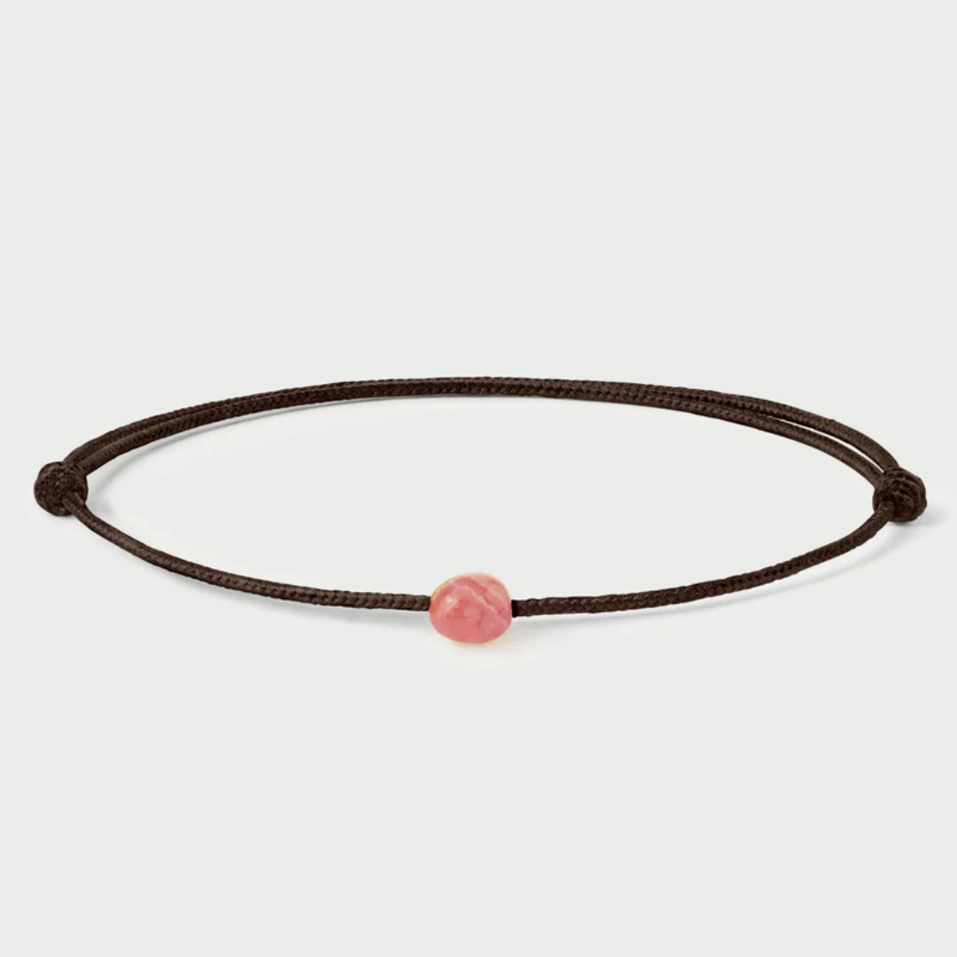 Rhodochrosite Orion Cord Bracelet