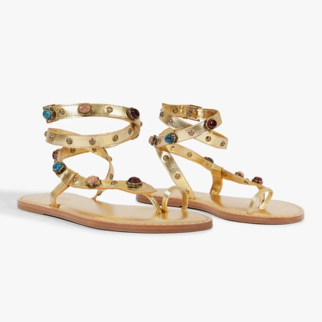 SANDALIA DE TACÓN PLANO