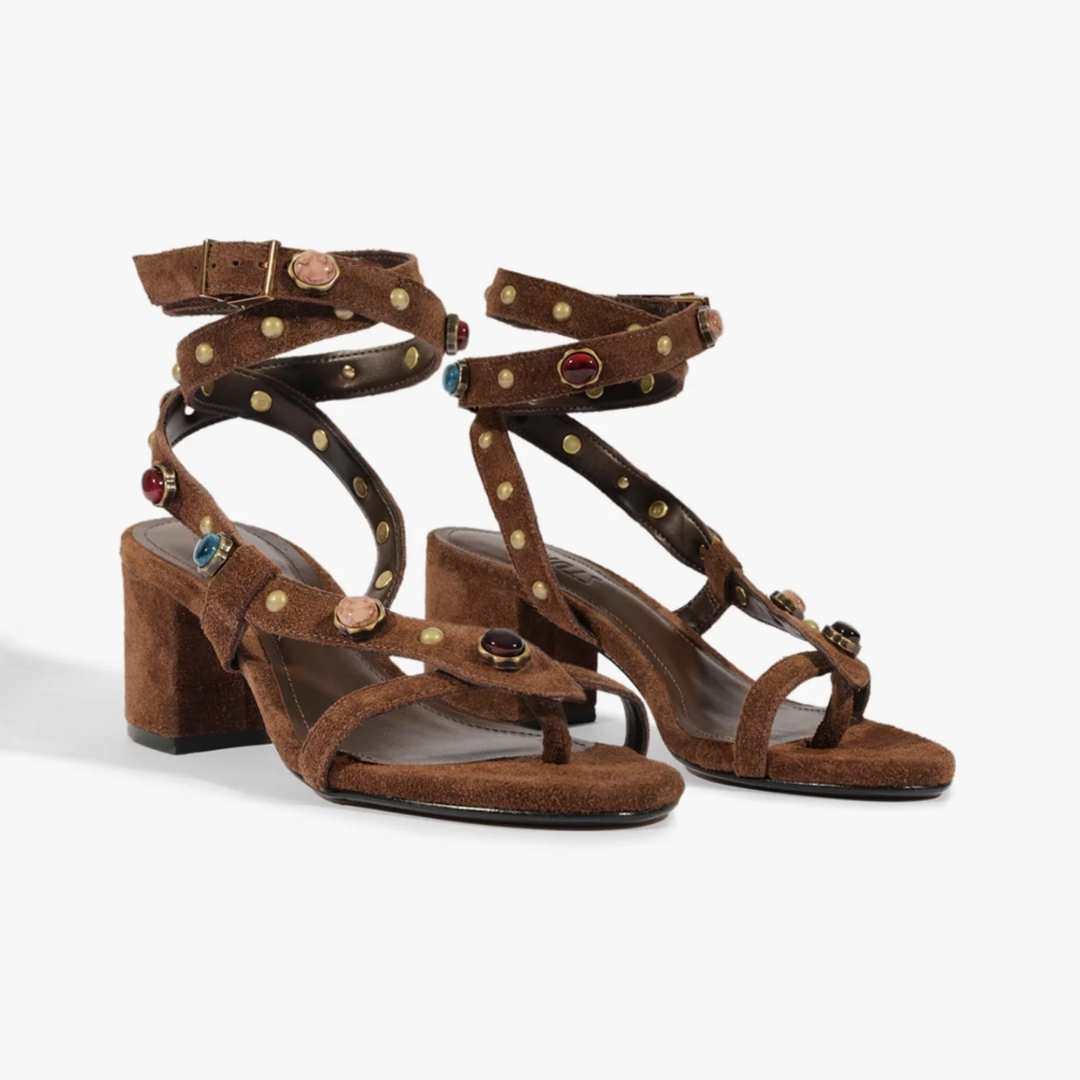 SANDALIA DE TACÓN MEDIO